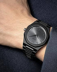 Arabic Black Aura Watch – Timeless Elegance in Every Second