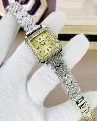 Luxury oversized ladies watch with open brass chain – jewelry-style design in multiple colors from Time Centre's premier collection