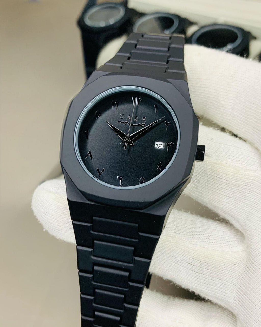 Black Aura Sabar Model – premium Arabic thobe for men, elegant black design, breathable cotton blend, ideal for Eid and special occasions.