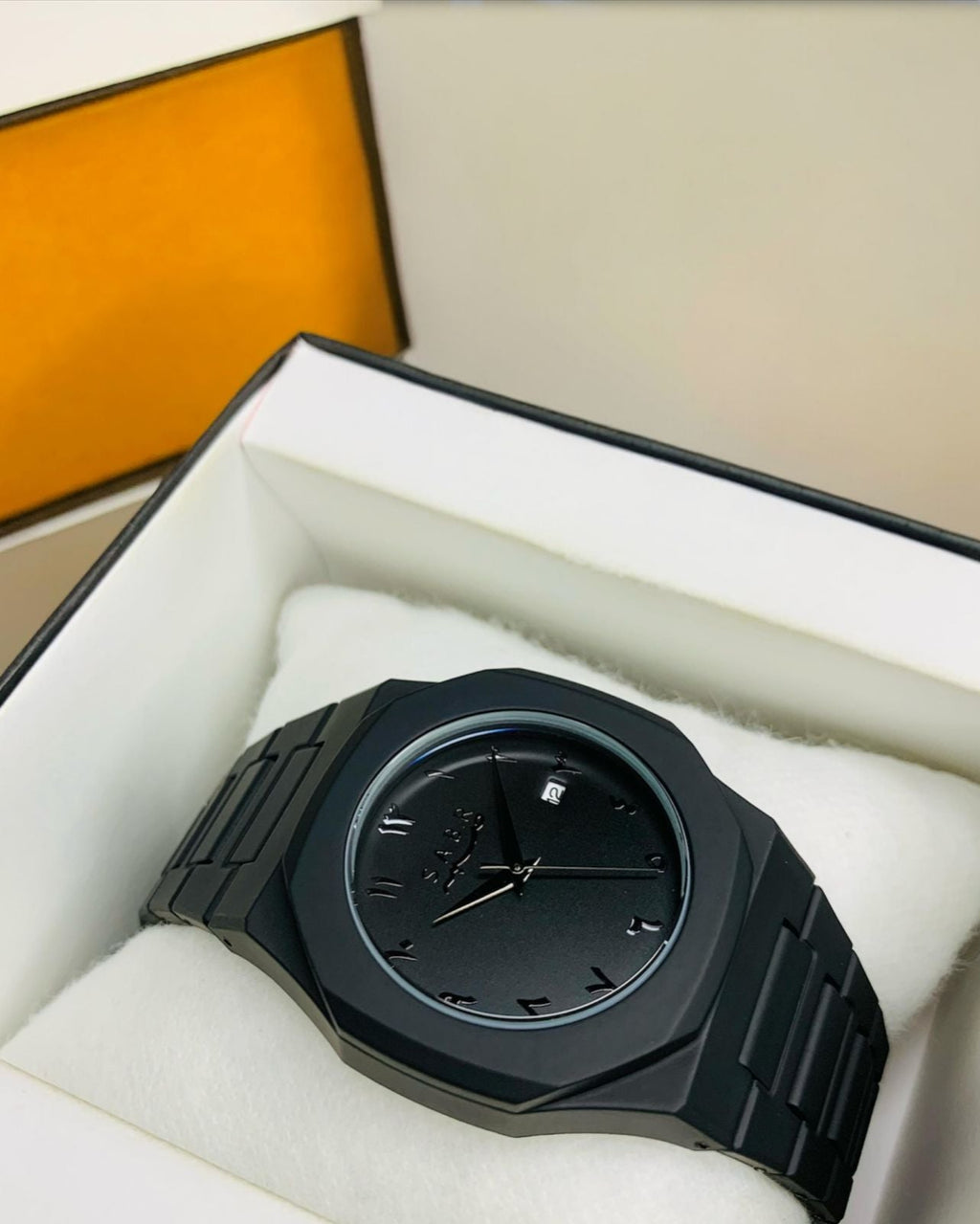 Black Aura Sabar Model – premium Arabic thobe for men, elegant black design, breathable cotton blend, ideal for Eid and special occasions.