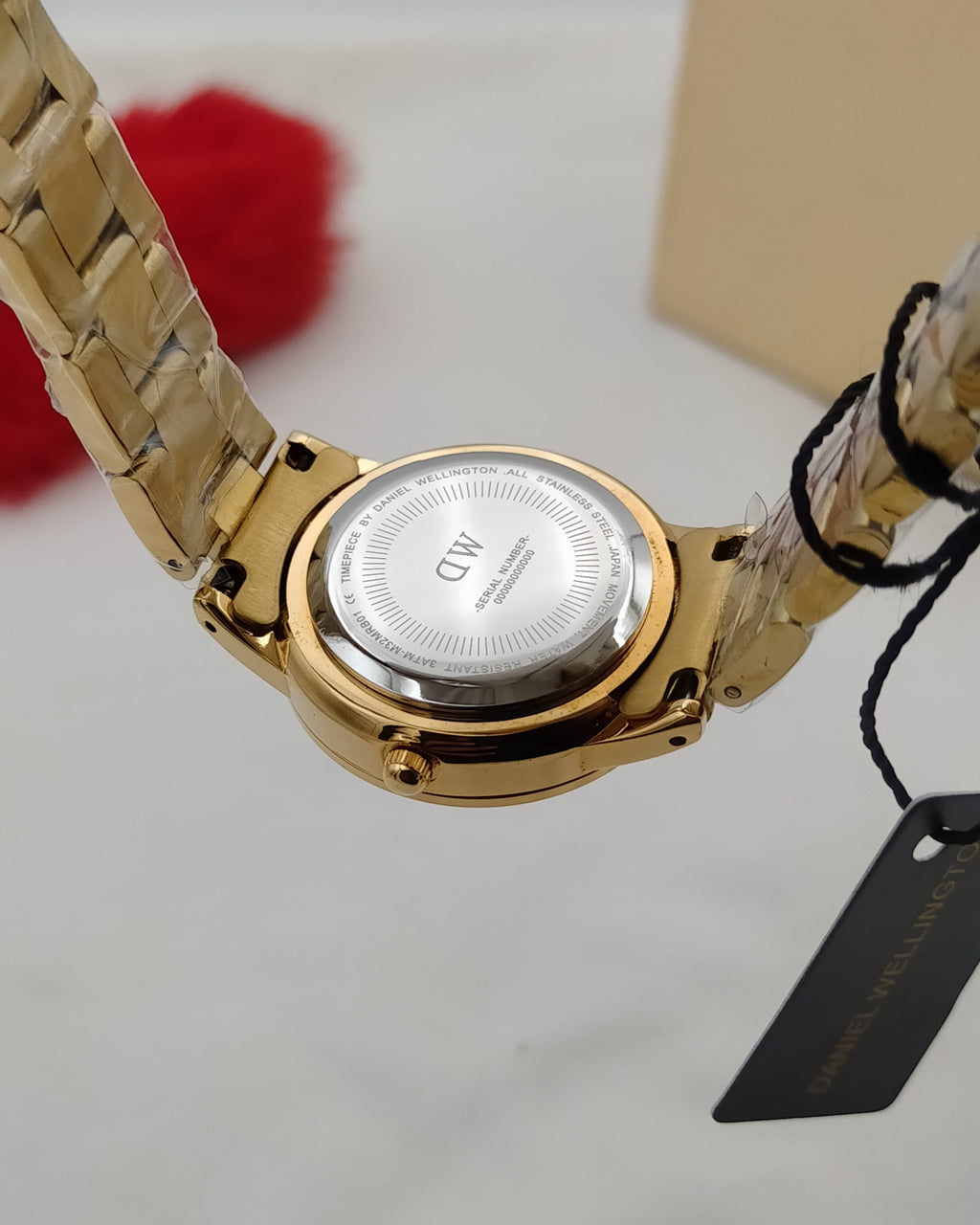 DW Ladies Stainless Steel Butterfly Watch – Elegant silver watch with butterfly motif, Japan quartz movement, and premium stainless steel bracelet – perfect for formal and casual wear.