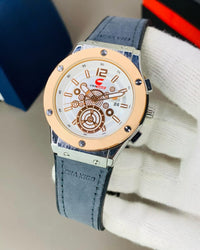 CHAXIGO Men's Luxury Leather Watch in Camel Brown – Water Resistant, Date Display, Stylish Chronograph Dial
